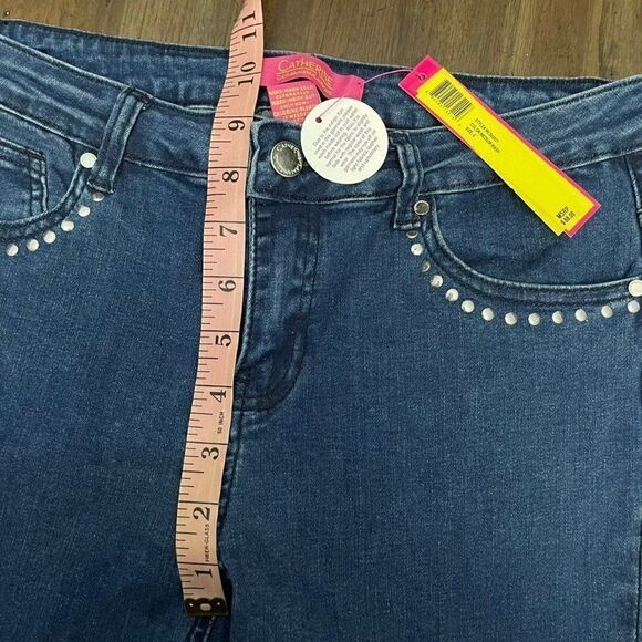 Studded Denim Flared Jeans - Picture 9 of 15